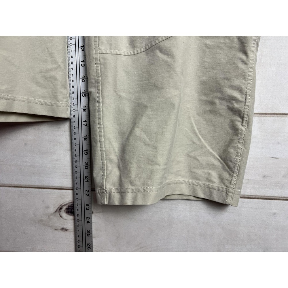 Lululemon Cargo Pants Womens 30 Beige Cropped Stretch Elastic Waist Pockets - Picture 8 of 8